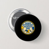 In extra chromosoom tijdperk down syndroom bewustz ronde button 5,7 cm (Voorkant /achterkant)