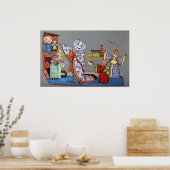 In Fair Japan, Louis Wain Poster (Keuken)