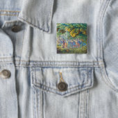 In Fairyland: Een Elfin Dance Vierkante Button 5,1 Cm (In situ)