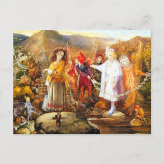 In Fairyland John Anster Fitzgerald Feestdagenkaart (Voorkant)