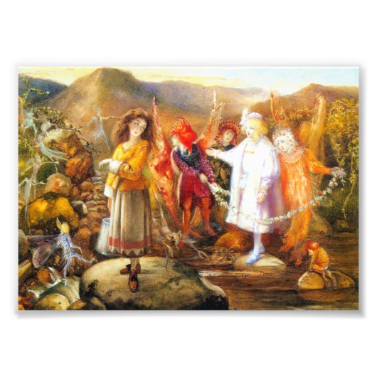 In Fairyland John Anster Fitzgerald Foto Afdruk (Voorkant)