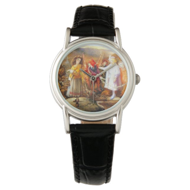 In Fairyland John Anster Fitzgerald Horloge (Voorkant)