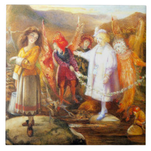 In Fairyland John Anster Fitzgerald Tegeltje