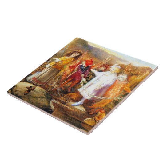 In Fairyland John Anster Fitzgerald Tegeltje (Zijkant)