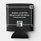 In Fauci vertrouwen we - koelbox met houding Blikjeskoeler (Achterkant)