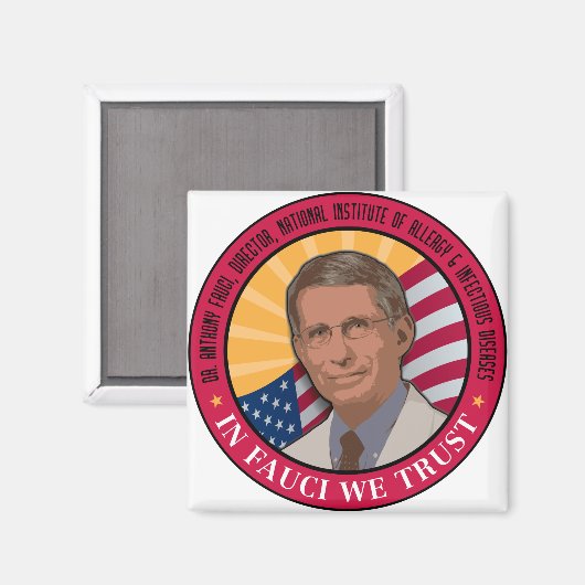 In Fauci vertrouwen we Magneet (Voorkant / Achterkant)