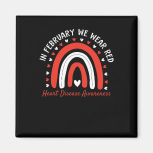 In februari Draag we de 'Red Fighter Heart Disease Magneet