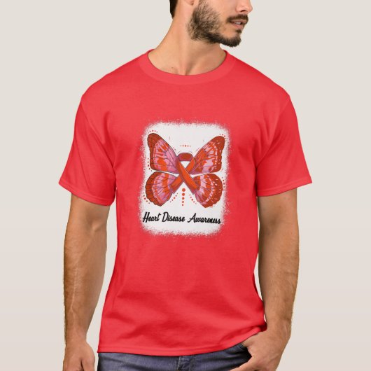 In februari Draag we de rode bu T-shirt (Voorkant)