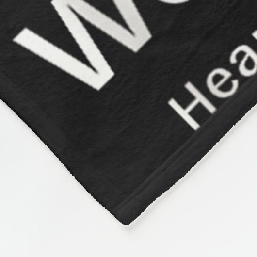 In februari Draag we het bewustzijn van de gezondh Fleece Deken (Hoek)