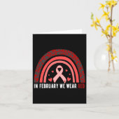 In februari Draag we het bewustzijn van de ziekte  Kaart (Gele Bloem)