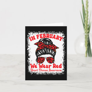 In februari Draag we het bewustzijn van een rode h Kaart