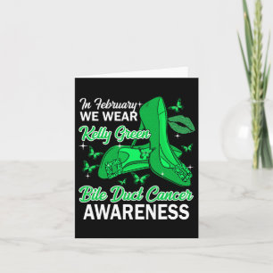 In februari Draag we Kelly Green Bile Duct Cancer Kaart
