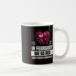 In februari Draag we rood voor hartziekten Koffiemok