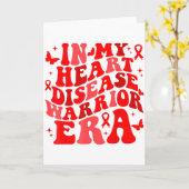 In Februari dragen we Rode Hartziekte bewustzijn W Kaart (Gele Bloem)