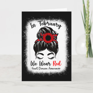 In Februari dragen we Rode Rommelige Knot Hartziek Kaart
