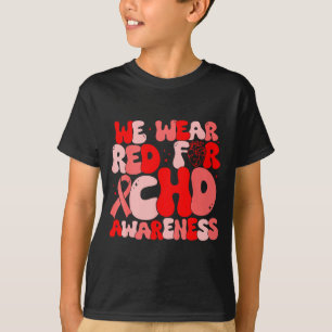 In februari dragen we rood Chd-bewustzijn Hartziek T-shirt