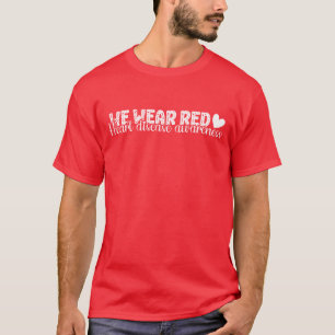 In Februari dragen we rood, Hartziektebewustzijn T-shirt