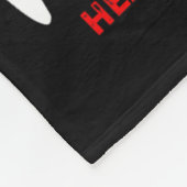 In februari gaan we met een rode lintje hartziekte fleece deken (Hoek)