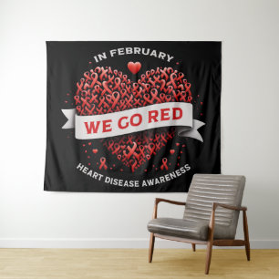 In februari gaan we naar Red American voor hartzie Wandkleed