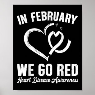 In februari gaan we naar Red Heart Disease Awarene Poster