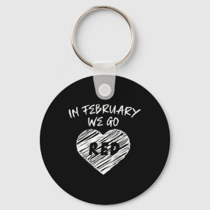 In februari gaan we naar Red Heart Disease Awarene Sleutelhanger