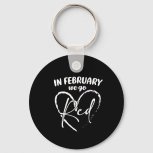 In februari gaan we naar Red Women Heart Disease A Sleutelhanger