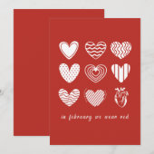 In februari gaan we op de hoogte zijn van een rode kaart (Voorkant / Achterkant)