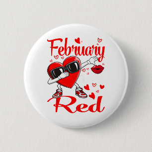 In februari gaan we op de hoogte zijn van een rode ronde button 5,7 cm