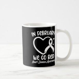 In februari gaan we rood Hartziekte bewustzijn Maa Koffiemok