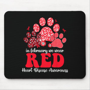 In februari hebben we Red Dog Cat Paw Heart Diseas Muismat