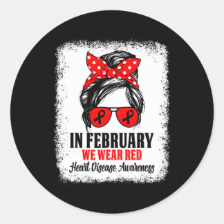 In februari hebben we Red Heart Disease Awareness Ronde Sticker