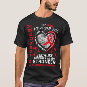 In februari word ik rood voor hartziekte van mijn t-shirt