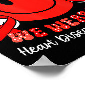 In February We Wear Red Chd Awareness Heart Diseas Poster (Hoek)