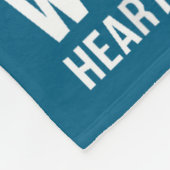 In February We Wear Red Chd Heart Disease Awarenes Fleece Deken (Hoek)