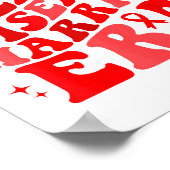 In February We Wear Red Heart Disease Awareness Wa Poster (Hoek)