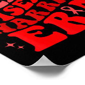 In February We Wear Red Heart Disease Awareness Wa Poster (Hoek)