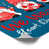 In February We Wear Red Three Gnomes Heart Disease Poster (Hoek)