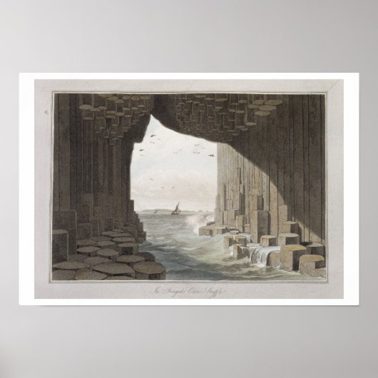 In Fingal's Cave, Staffa, van 'Een reis rond Gr' Poster (Voorkant)