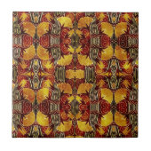 In Flames - Art Deco Pattern Tegeltje (Voorkant)