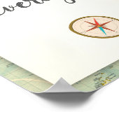 In Flight Beverages Travel Adventure Drinken Sign. Poster (Hoek)