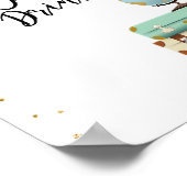 In-flight drinken borden met rolbordbordbordbordro poster (Hoek)