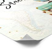 In-flight Snacks-borden met borden voor treinschoe Poster (Hoek)