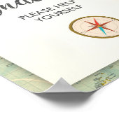 In Flight Snacks Reis Avontuur Voedsel Tafel Bord Poster (Hoek)