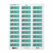 In Florida in ruste, wit adreslabel Etiket (Full Sheet)