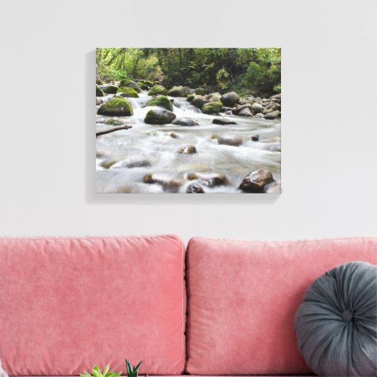 In Forest Stream verpakt canvas (Insitu (Woonkamer))