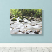 In Forest Stream verpakt canvas Afdruk (Insitu (Houten vloer))