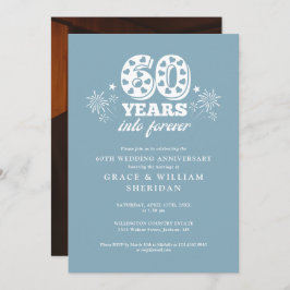 In Forever 60th Wedding Jubileum Foto Kaart