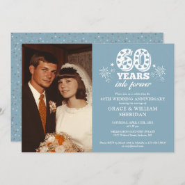 In Forever 60th Wedding Jubileum Foto Kaart