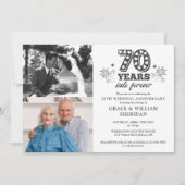 In Forever 70th Wedding Jubileum 2 Foto Kaart (Voorkant)