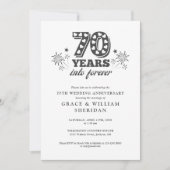 In Forever 70th Wedding Jubileum Foto Kaart (Voorkant)
